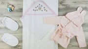 Bambini Hooded Towel, Wash Mittens and Robe