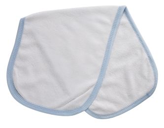 Terry Burpcloth with Blue Trim (Color: Blue, size: One Size)