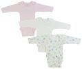 Bambini Girls' Long Sleeve Printed Onezie Variety Pack