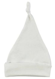 White Knotted Baby Cap (Color: White, size: One Size)