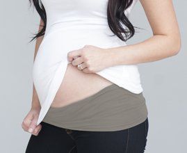 Light Gray Maternity Band (Options: Large)