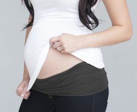 Dark Gray Maternity Band (Options: Large)