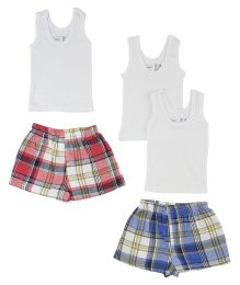 Infant Tank Tops and Boxer Shorts (Color: White, size: large)