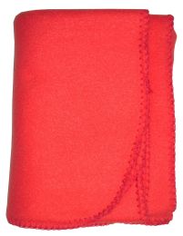 Bambini Blank Red Polarfleece Blanket (Color: Red, size: 30x40)