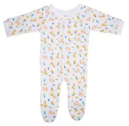 Bambini One Pack Terry Sleep & Play (Color: White, size: large)