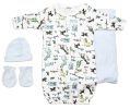 Bambini Boys' 4 Piece Layette Set