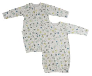 Bambini Infant Gowns - 2 Pack (Color: White, size: Newborn)