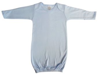 Bambini Infant Blue Gown (Color: White, size: Newborn)